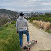 Evolve skater looking over Cape Town